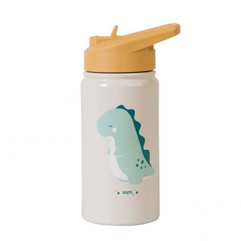Saro Baby Thermos Bottle with Straw termoska s brčkem Sand 350 ml