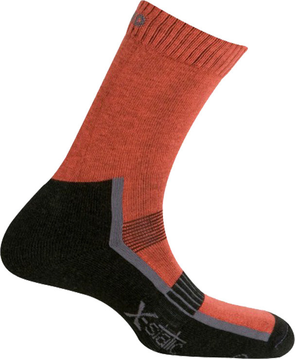 Trekingové ponožky MUND Andes X-static cihlové 46-49 XL