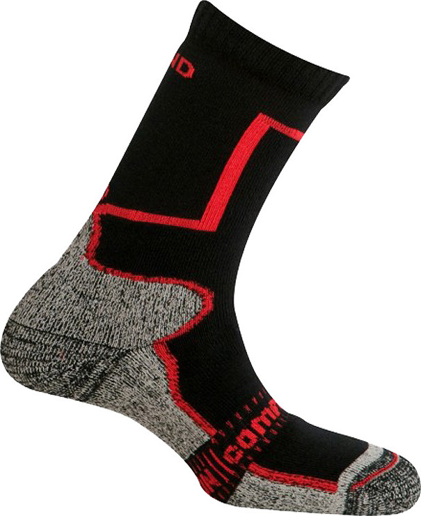 Trekingové ponožky MUND Pamir černo/červené 36-40 M
