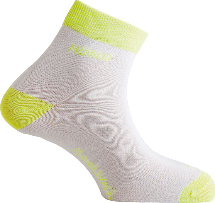 Ponožky MUND Cycling/Running bílo/žluté 36-40 M