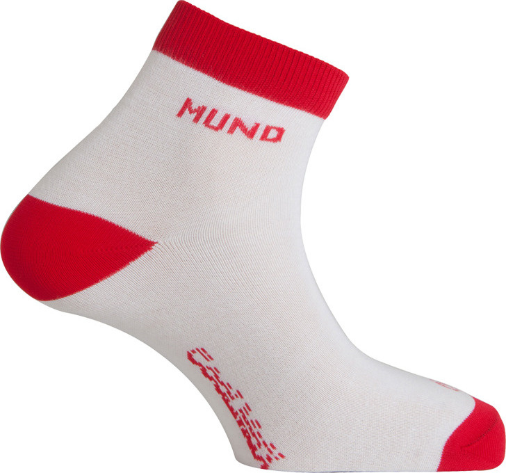 Sportovní ponožky MUND Cycling/Running bílo/červené