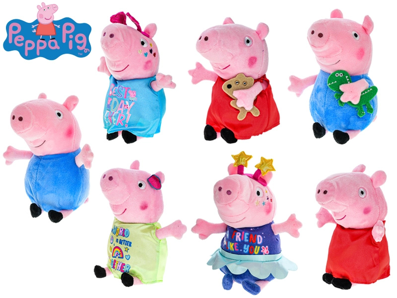 Mikro Trading Peppa Pig 20cm plyš, 7druhů