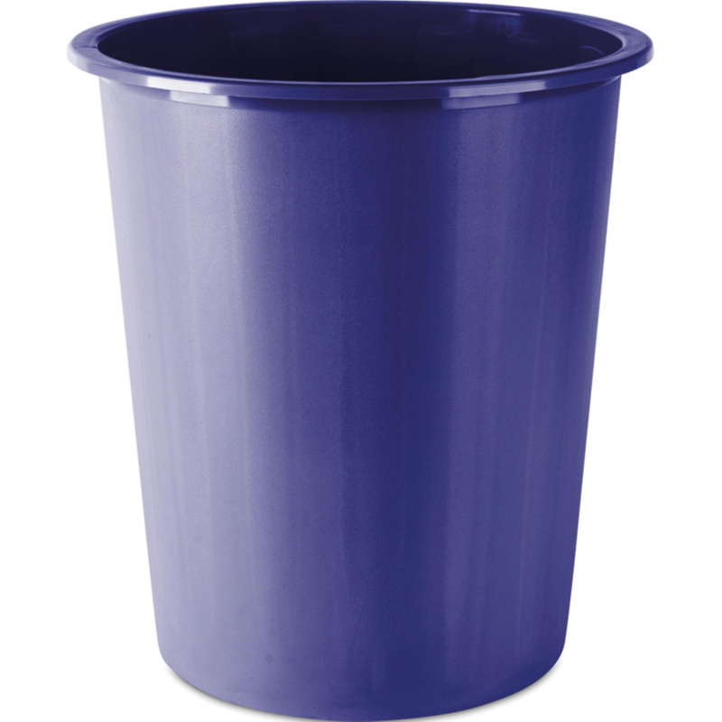 Odpadkový koš Donau - 14 l, plast, modrý