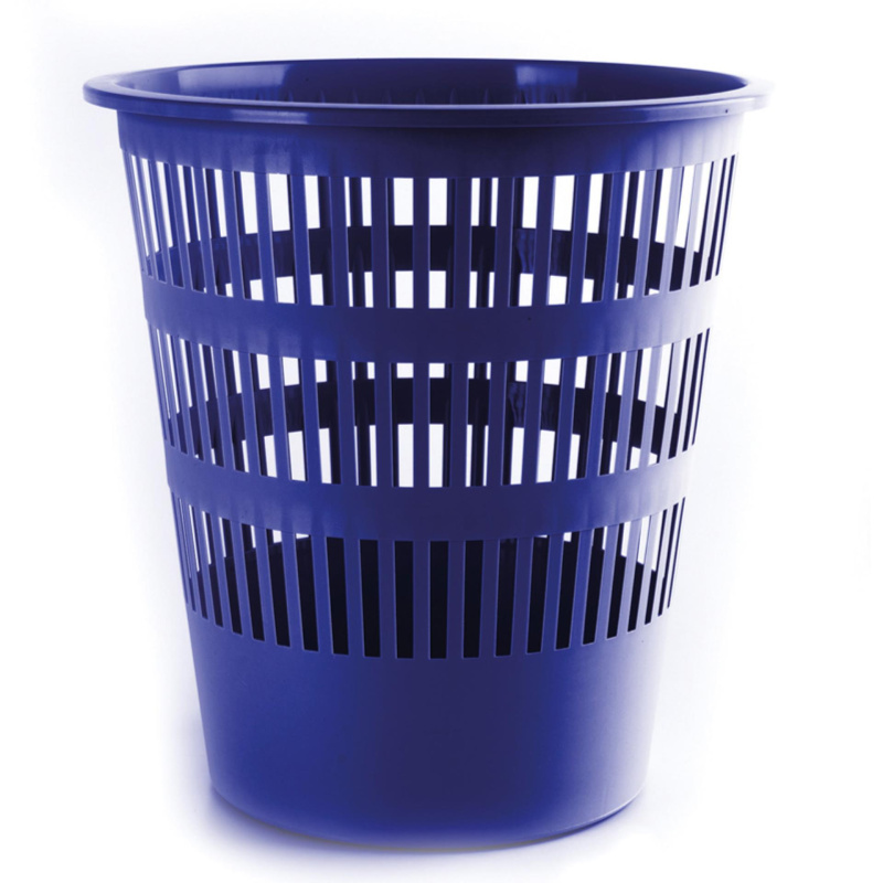 Odpadkový koš Donau - 12 l, plast, modrý