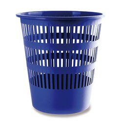 Odpadkový koš Donau - 12 l, plast, modrý