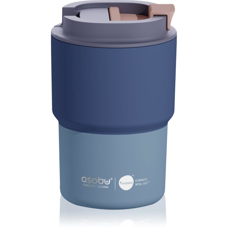 Asobu Coffee Express nerezový termohrnek s keramickou vrstvou Pastel Blue 360 ml