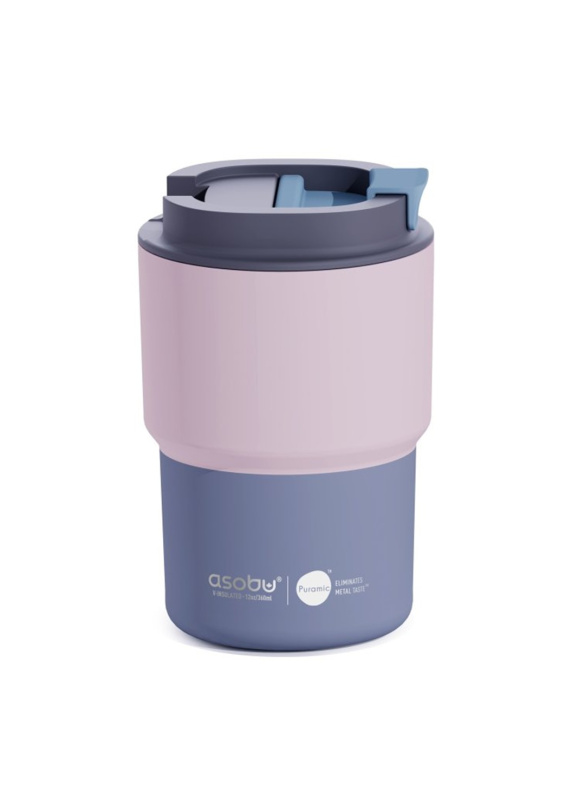 Asobu Coffee Express nerezový termohrnek s keramickou vrstvou Pastel Pink 360 ml