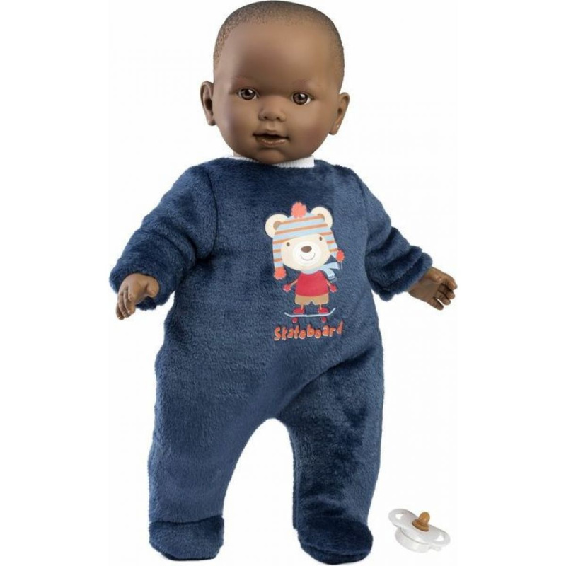 Llorens 14247 BABY ZAREB - realistická panenka miminko s měkkým látkovým tělem - 42 cm