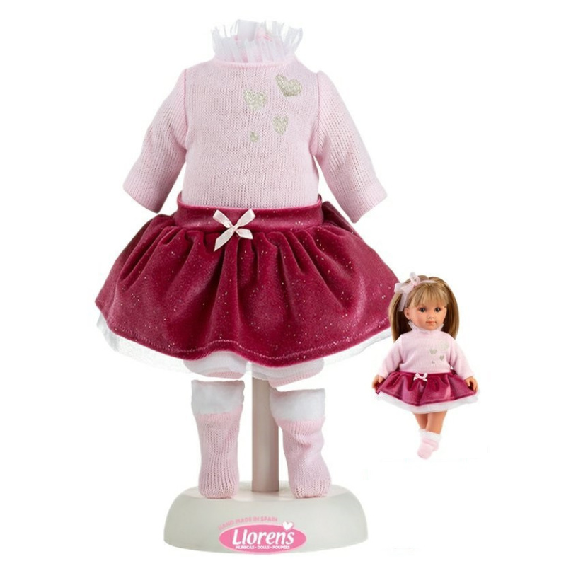 Llorens obleček pro panenku 35 cm – 3dílná sada
