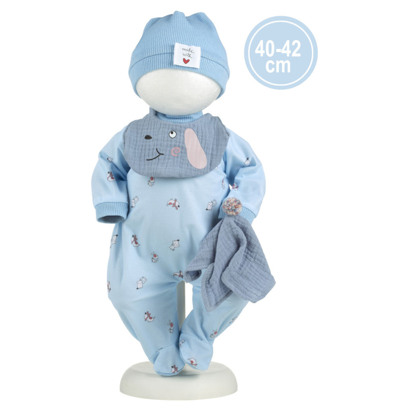 Obleček pro panenku miminko New Born velikost 40–42 cm s doplňky