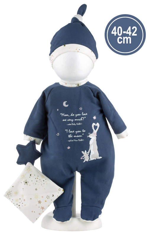 Obleček pro panenku miminko New Born velikosti 40–42 cm s doplňky
