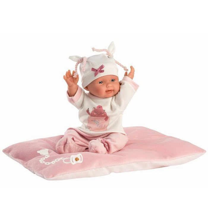 Llorens 26312 NEW BORN HOLČIČKA - realistická panenka miminko s celovinylovým tělem - 26 cm