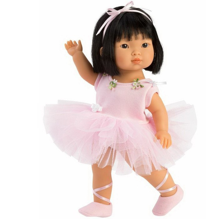 Llorens 28031 LU BALLET - realistická panenka s celovinylovým tělem - 28 cm