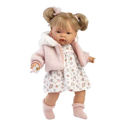 Llorens 38356 JOELLE realistická se zvuky a měkkým látkovým tělem 38 cm