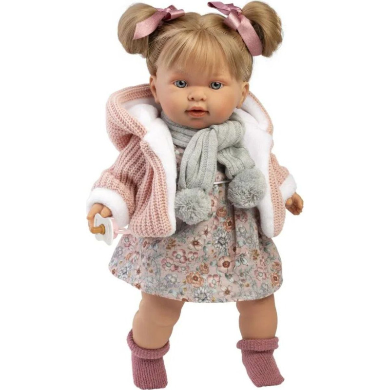Llorens 42284 ALEXANDRA realistická se zvuky a měkkým látkovým tělem 42 cm