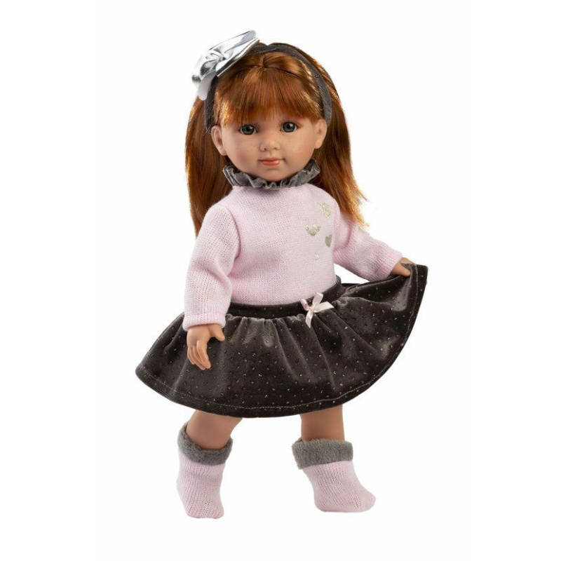 Llorens 53551 NICOLE realistická s měkkým látkovým tělem 35 cm