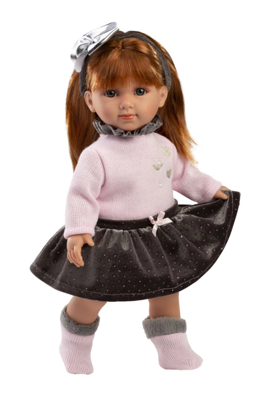 Llorens 53551 NICOLE realistická s měkkým látkovým tělem 35 cm