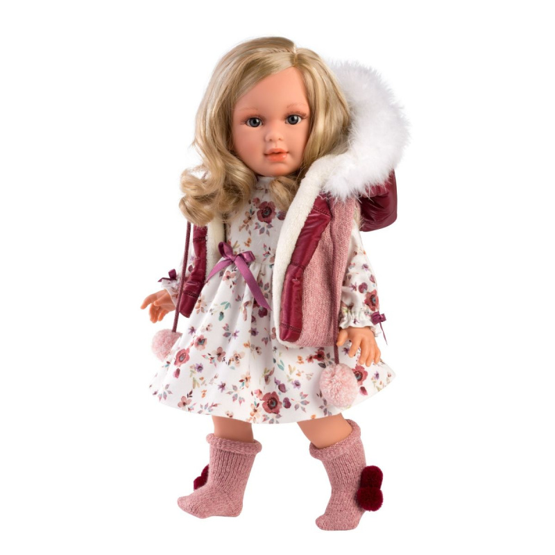 Llorens 54037 LUCIA - realistická panenka s měkkým látkovým tělem  - 40 cm