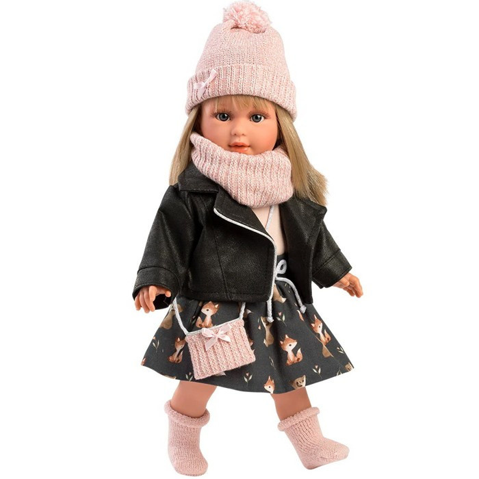Llorens 54040 CARLA - realistická panenka s měkkým látkovým tělem  - 40 cm