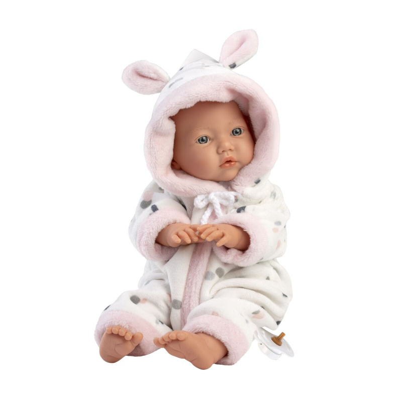 Realistická panenka miminko LITTLE BABY s měkkým látkovým tělem 32 cm