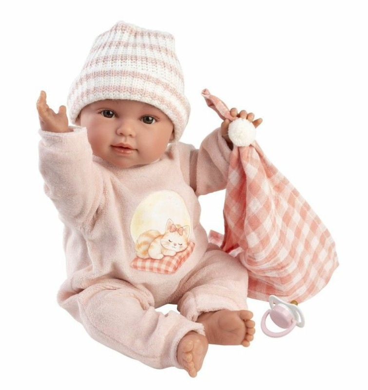 Llorens New Born realistická panenka miminko se zvuky 38 cm