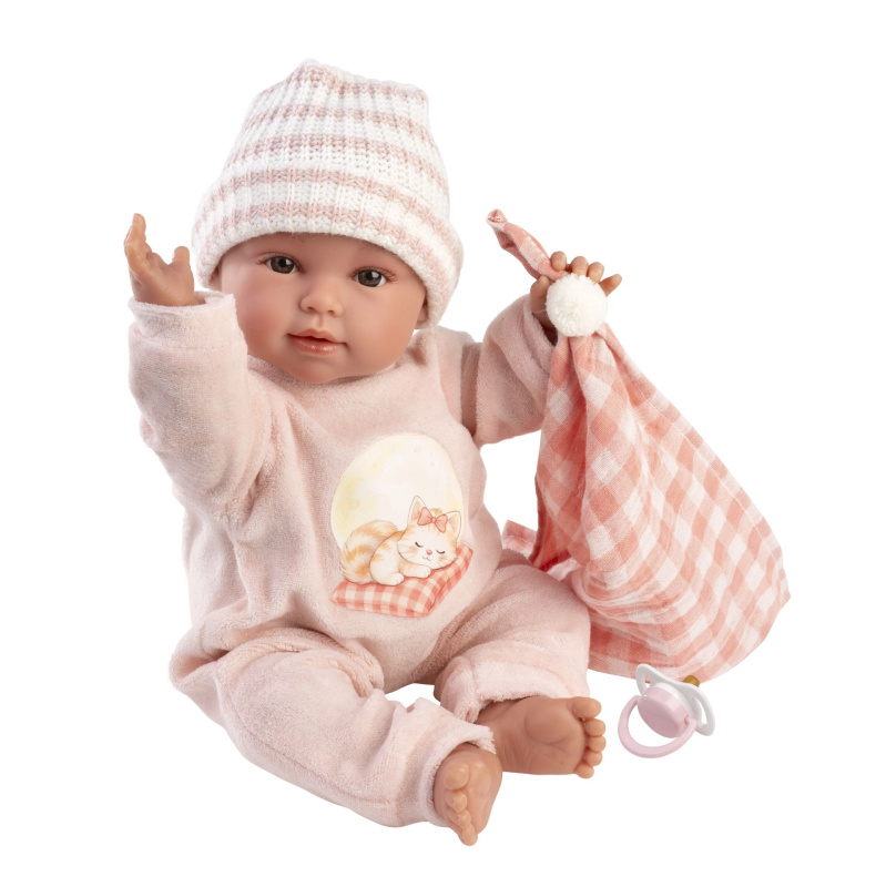 Llorens New Born realistická panenka miminko se zvuky 38 cm