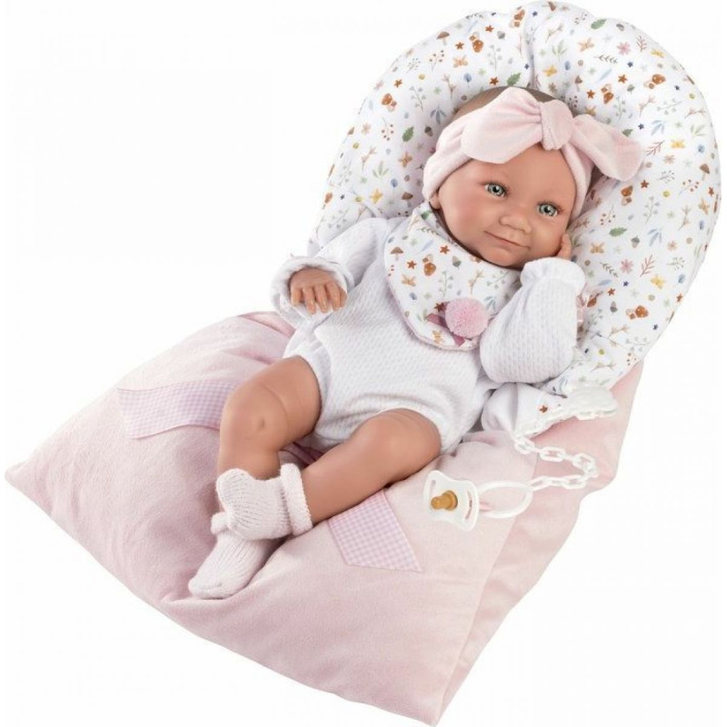 Llorens 73901 NEW BORN HOLČIČKA - realistická panenka miminko s celovinylovým tělem - 40 cm
