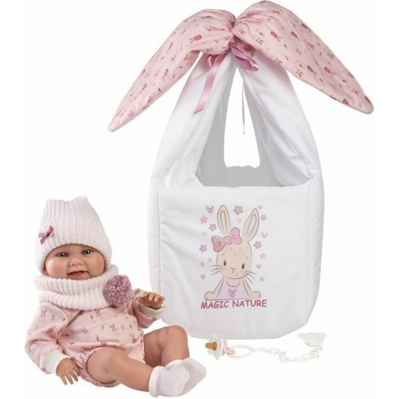 Llorens 73902 NEW BORN HOLČIČKA - realistická panenka miminko s celovinylovým tělem - 40 cm