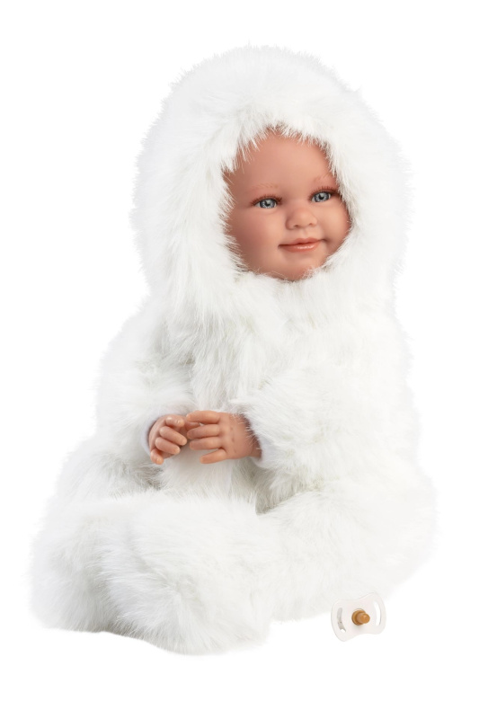 Llorens realistická panenka NEW BORN se zvuky a měkkým tělem 45 cm