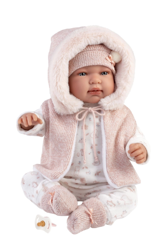 Llorens New Born realistická panenka miminko se zvuky