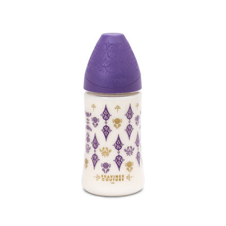 Suavinex PREMIUM LÁHEV 270 ml SILIKON - FIALOVÁ