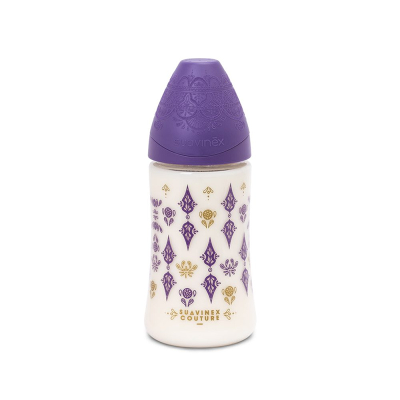 Suavinex PREMIUM LÁHEV 270 ml SILIKON - FIALOVÁ