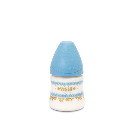 Suavinex PREMIUM LÁHEV 150 ml SILIKON - SVĚTLE MODRÁ