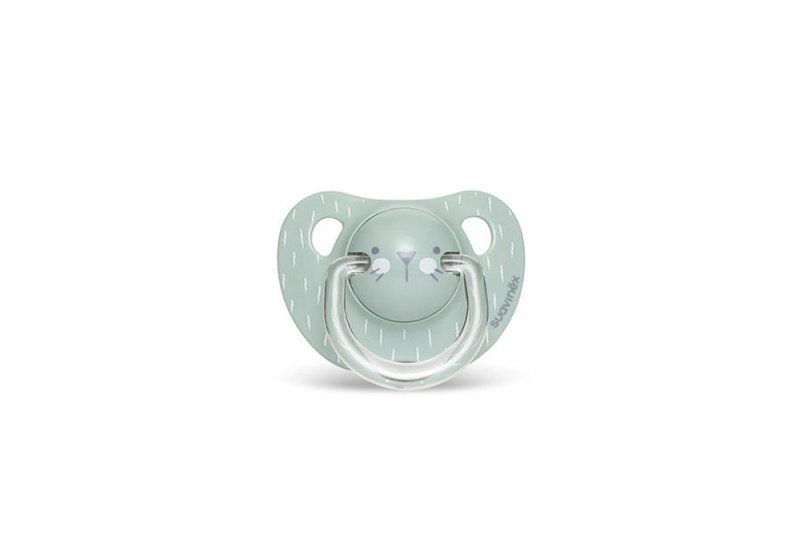 Suavinéx dudlík anatomický HYGGE 6-18m - zelená - vousky