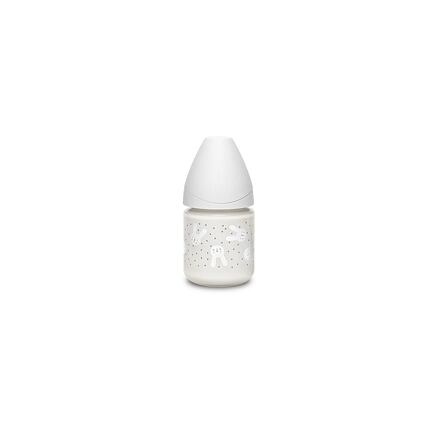 Suavinex LÁHEV SKLO 120 ml P. PRŮTOK HYGGE - ŠEDÁ