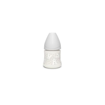 Suavinex PREMIUM LÁHEV 150 ml P. PRŮTOK KRÁLÍK - ŠEDÁ