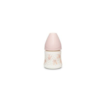 Suavinex PREMIUM LÁHEV 150 ml P. PRŮTOK KRÁLÍK - RŮŽOVÁ