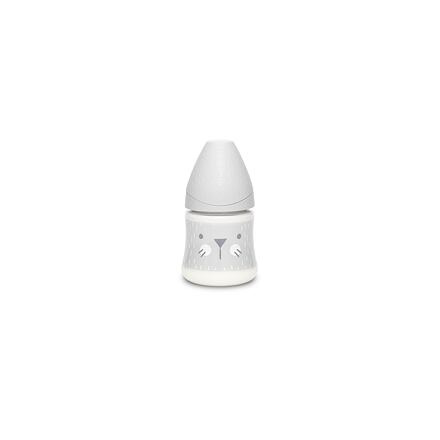 Suavinex PREMIUM LÁHEV 150 ml P. PRŮTOK VOUSKY - ŠEDÁ