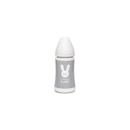 Suavinex PREMIUM LÁHEV 270 ml 3P HYGGE PROUŽKY - ŠEDÁ