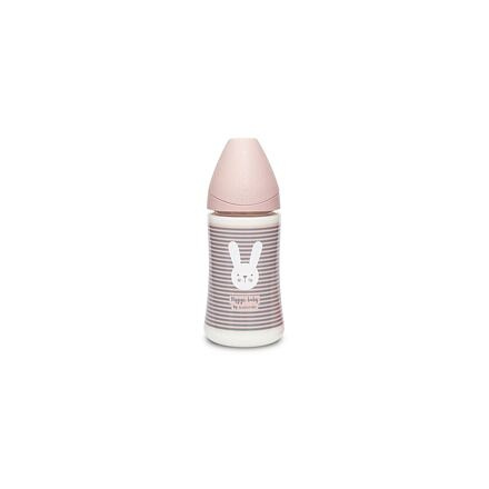 Suavinex PREMIUM LÁHEV 270 ml 3P HYGGE PROUŽKY - RŮŽOVÁ