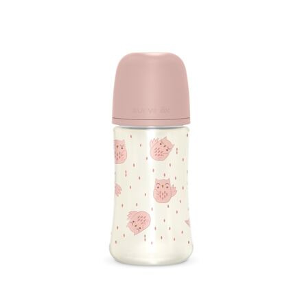 SUAVINEX | LÁHEV BONHOMIA 270 ml fyziologická SX PRO +3 MF - růžová