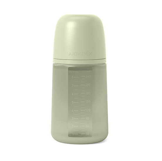 Suavinex Colour Essence SX Pro kojenecká láhev Medium Flow - Jungle Green 240 ml
