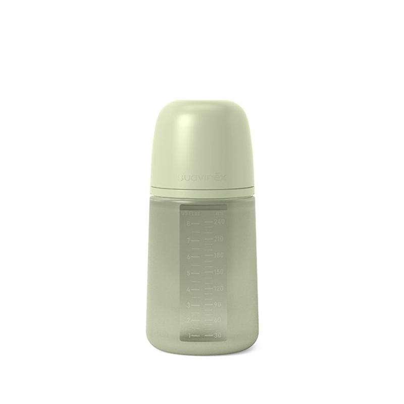 Suavinex Colour Essence SX Pro kojenecká láhev Medium Flow - Jungle Green 240 ml