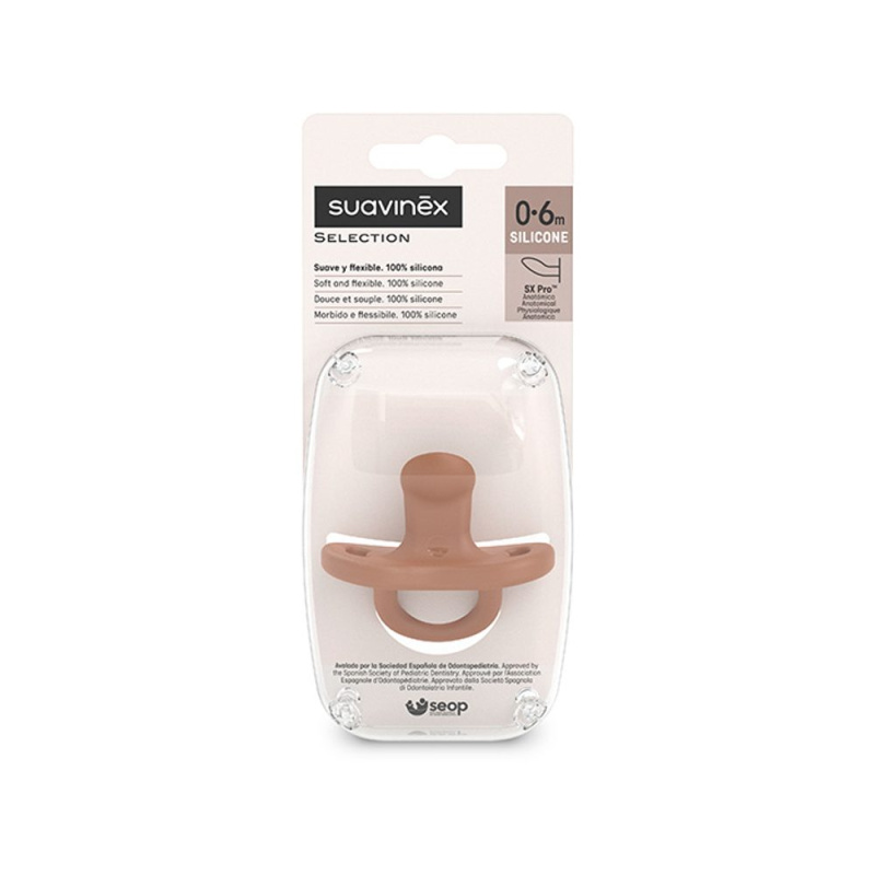 Suavinex Colour Essence SX Pro Anatomical 0-6 m dudlík Sunset Orange 1 ks