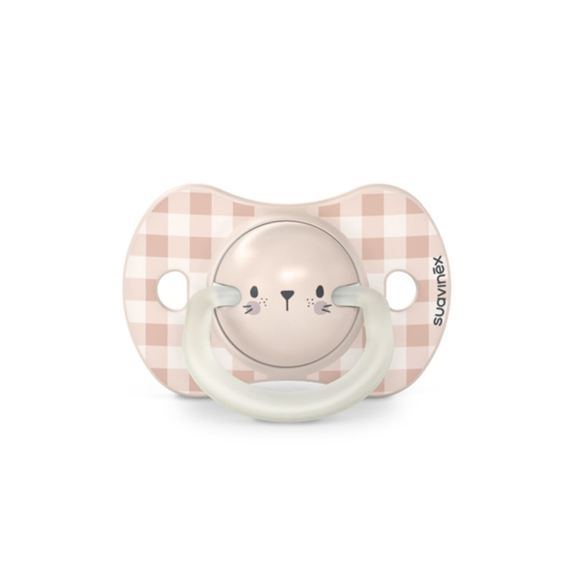 Suavinex Night & Day Physiological 6-18 m dudlík Pink Rabbit 2 ks
