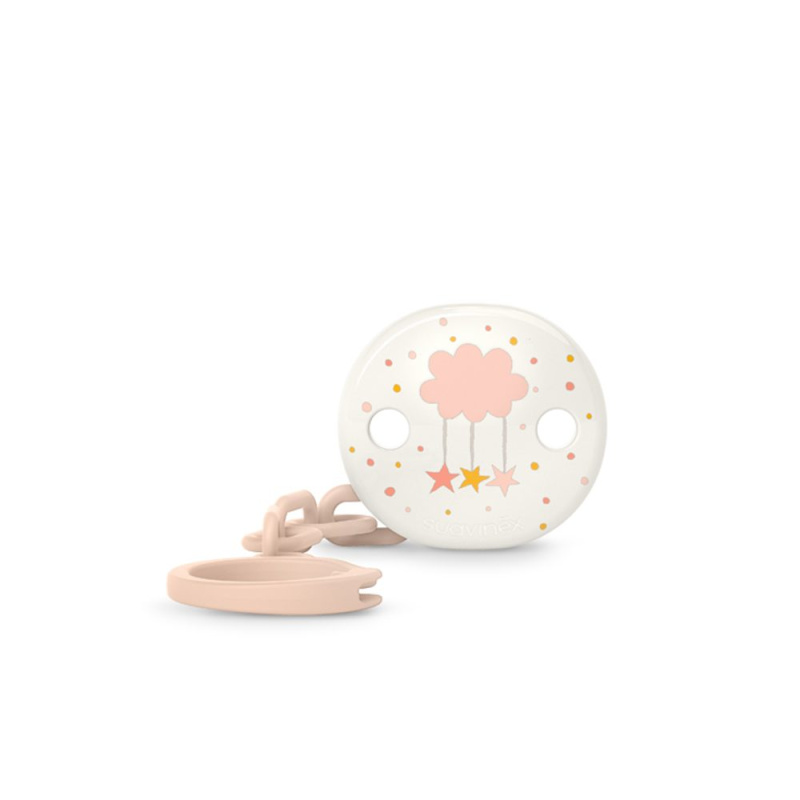 Suavinex Dreams Soother Clip klip na dudlík Pink 1 ks