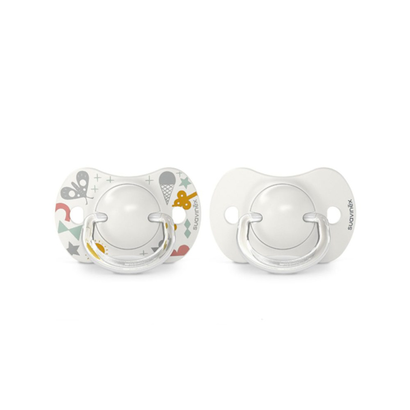 Suavinex Walk 0-6 m dudlík Cream 2 ks