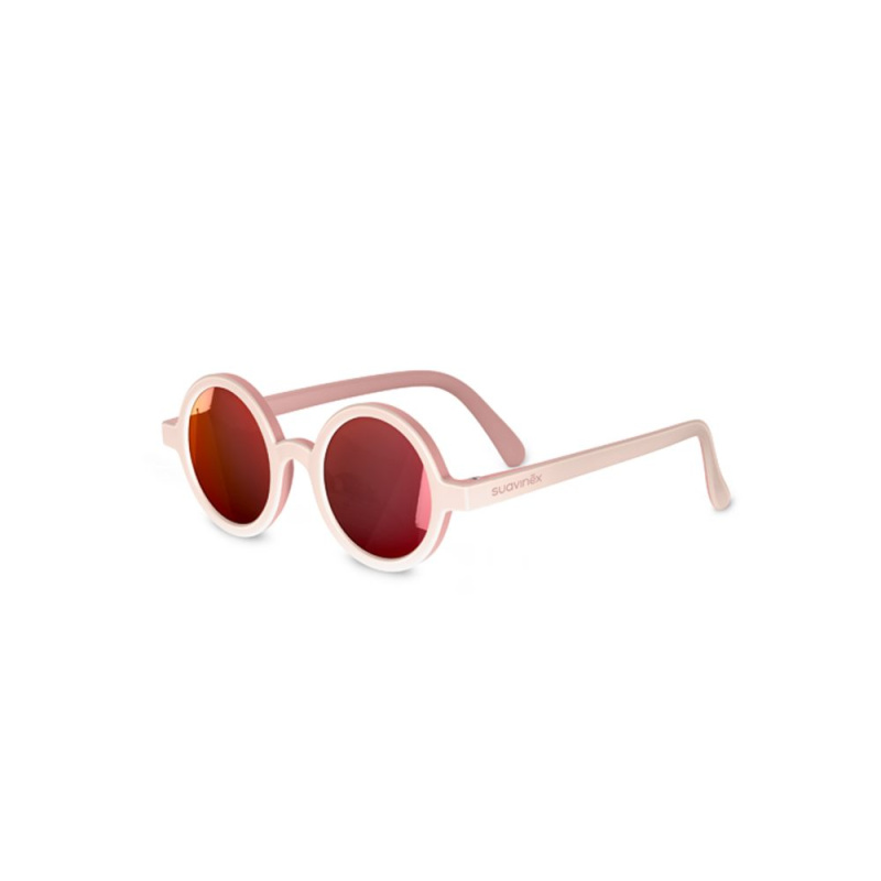 Suavinex Polarized Sunglasses 0-12 m Round sluneční brýle Pink 1 ks
