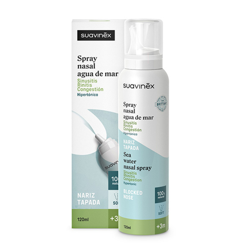 Suavinex Sea Water Nasal Spray nosní sprej pro miminka a děti 3 m+ 120 ml