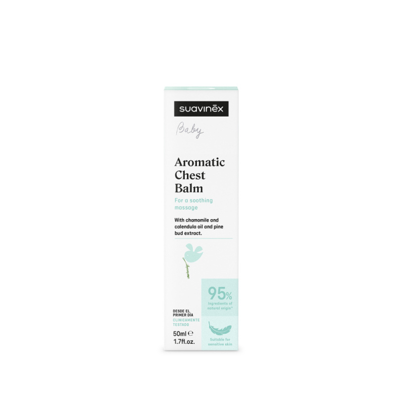 Suavinex Baby Aromatic Chest Balm balzám na hrudník pro uvolnění hlenů 50 ml